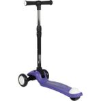 Işıklı/ledli Üç Teker Yükseklik Ayarlanabilir ve Katlanabilir Fren Sistemli Çocuk Scooter - Mor
