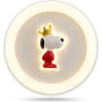 Işıksan Aydınlatma Royal Dog 50 cm Kumandalı LED Çocuk Odası Avizesi Gece Lambası Modlu- 48 Watt Gün Işığı Beyaz Sarı - 1