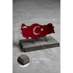 Işıl Concept Türkiye Haritası Masa Dekoru, Yeni İş ve Terfi Hediyesi Atatürk İmzalı Masaüstü Türkiye Haritası