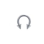 Işıl Işıl Cerrahi Çelik Gri Renkli Kulak Dudak Burun Septum Tragus Helix Kıkırdak Piercing