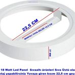 Işıldar 18W Yuvarlak Sıva Üstü Led Panel Kasası
