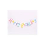 Işıltı Balon Dükkanı happy birthday el yazılı banner