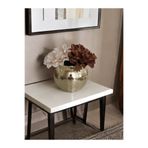 IŞILTI HOME DESIGN Işıltı home design aynalı cam vazo gold büyük boy