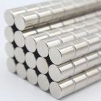 isiltikidsmoda 100 Adet 4x4 mm Yuvarlak Neodyum Mıknatıs N35 Güçlü Magnet Nikel Kaplama ( Lisinya )