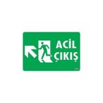isiltikidsmoda Acil Çıkış Uyarı Levhasi 25X35 Kod: 947