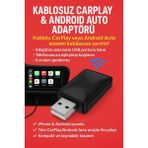 isiltikidsmoda Kablosuz Carplay & Android Auto Adaptörü - Apple ve Android Cihazlar Için Evrensel Wireless Carplay Çevirici ( Lisinya )