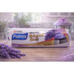 isiltikidsmoda Polmix Lavanta Kokulu Büzgülü Çöp Torbası Büyük Boy 65X70 cm 10'lu 1 Paket Dayanıklı Sızdırmaz Çöp Poşeti