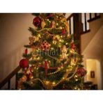 Işıltılı Christmas Arka Plan, 200X150CM, Stüdyo Fonu - -