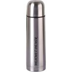 Isime Kişiye Özel 750ML Çelik Inox Çift Katmanlı Termos 12 Saate Kadar Sıcak Soğuk Tutma Kamp Termos - 750 ml - Gri