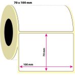 İşimiz Etiket 70X100 Termal Etiket | 6 Rulo | 500 Sarım | - 70 x 100 mm