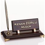 İsimlik Sepeti Kişiye Özel Metal Ayaklı Ahşap Masa İsimliği Tek Kalemli Masa İsimlik