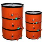 Isıtıcı Battaniye,55 Galon Metal Tambur Isıtıcı - Bal Yağı Varilleri için Elektrikli Silikon Isıtma Pedi, Ayarlanabilir Termostat, 300W Davul Isı Sargısı, 15L 970 × 120, Verimli Varil Isıtma Çözümü