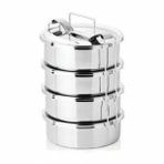 Isıtılabilir Sefertası 4 Katlı 1-3 KIŞILIK,12X6CM Sefer Tası,paslanmaz Çelik 4 Kap Yemek Taşıma Kabı