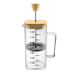 Isıya Dayanıklı Cam French Press, 600ml/800ml Kapasiteli, Çay ve Kahve Demleme Sürahisi, Filtreli