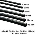 Isıyla Daralan Makaron Kablo Seti (6 Çeşit Herbiri 100 Cm ) Kablo