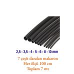 Isıyla Daralan Makaron Kablo Seti (7 Çeşit Herbiri 100 Cm ) Kablo 7-cesit-makaron-set