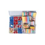 Isıyla Daralan Renkli Makaron + Kablo Pabucu Seti 678'LI Paket - Option-1 - 0 - Siyah