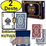 İskambil Kağıdı İskanbil Oyun Kart Star Cart Plastik İskambil Oyun Kağıdı 2 Li Deste