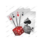 Iskambil Kağıdı Kare As Zar Sticker 00093