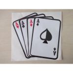 İskambil Kağıdı Sticker 17x16cm Full As Sticker, İskambil Kağıdı Etiketi, İskambil Kağıdı Çıkartması