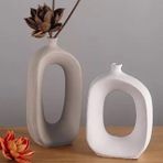 İskandinav Modern Vazo Set, Vizon Beyaz