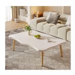 İskandinav Tarzı Ahşap Sehpa Oturma Odası Orta Yüzyıl Modern Orta Masa Kolay Montaj Küçük Boy (B L80CM/31.5IN H40CM/15.7IN)