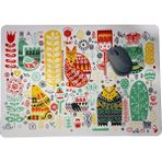 Iskandinav Tarzı Hayvanlar Çiçekler Baskılı Mouse Pad (28X40 cm )
