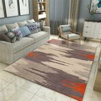 İskandinav Tarzı Oturma Odası ve Yatak Odası için Geniş Alan Halısı Basit Geometrik Tasarım Kaymaz Yıkanabilir Kirlenme Önleyici Mutfak ve Banyo Kapı Paspası Dahil 160 CM* 230 CM