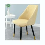 İskandinav Tarzı Yemek Sandalyesi Kapakları 6 ADET Kolçaklı Modern Kadife Krem Renk Genişletilebilir Yüksek Sandalye Slipcovers Restoran ve Ev Kullanımı için