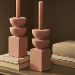 İskandinav Üç Katlı Mumluk Set, Pembe