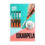 Iskarpela Seti - Vanadyum Çelik Ahşap İşleme Aleti Profesyonellere Ahşap Keski Seti