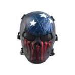 Iskelet Zombi Saha Operasyonları Cs Maskesi Kaptan Amerika Cosplay Maskesi Savaşçı Yüz Maskes Cadılar Bayramı Tam Yüz Kulak Koruması Kafatası Maskesi Güvenlik Koruyucu Kask