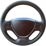 İskender Oto Aksesuar Detay Deri Direksiyon Hyundai I20 2012 + Tam Uyumlu Siyah Spor Deri Direksiyon Kılıfı