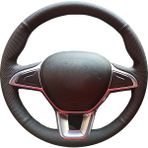 İskender Oto Aksesuar Renault Symbol 2017-2021 Tam Uyumlu Spor Deri Direksiyon Kılıfı