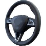 İskender Oto Aksesuar Skoda Octavia - Fabia-Superb-Scala 2015 Model F1 Kulakçık Olmayan Soft Spor Direksiyon Kılıfı - Siyah