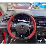İskender Oto Aksesuar Volkswagen Golf-Jetta-Caddy-Passat-Tiguan-toureg- 2015-20 Kırmızı siyah kırmızı dikişli direksiyon kılıfı