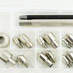 İşkur makina Çekiç İle Manuel Makinasız Kuş Gözü Çakma Takma Mili Kalıbı Set 8 Adet