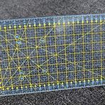İşkur makina Plastik Şeffaf Sarı 30x15 Terzi Modelist Okul Patcwork Cetvel
