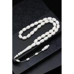 İşlemeli Kemik Tesbih 8 X 13 Mm Kapsül Kesim - T-1813