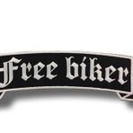 İşlemeli yama ısıl çıkartma Free Biker Patch Biker motosiklet yeleği motosiklet yeleği / takım elbise / kot tişört / nakış / motosiklet montu / kendin yap motosiklet ceketleri için