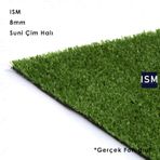 Ism - Suni Yapay Çim Balkon Halı - 8Mm - Yeşil Renk