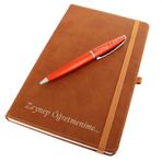 İsme Kişiye Özel Termo Deri Defter Kalem Seti Öğretmenler Günü