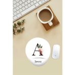 Isme Özel Desenli Bilek Destekli Mouse Pad - Renkli