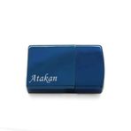 İsme Özel Yazılı Zippo Tasarım Lacivert Renk Taşlı Metal Çakmak