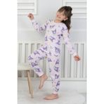 Isob Pembe Kuromi Desenli %100 Pamuk Kız Çocuk Pijama Takımı 3-8 Yaş 51205-P - 3 - 4 Yaş