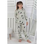 Isob Yeşil Minnie Mause Desenli %100 Pamuk Kız Çocuk Pijama Takımı 3-8 Yaş 51208-Y - 4 - 5 Yaş