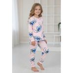 Isobel %100 Pamuk Angel Stitch Baskılı Kız Çocuk Pijama Takımı - Pembe - 4 - 5 Yaş