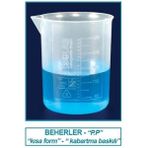 Isolab 026.01.500 Beher - P.p - Kısa Form - Kabartma Skala - 500 ml (1 Adet)