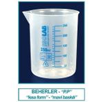 Isolab 026.03.902 Beher - P.p - Kısa Form - Mavi Skala - 2000 ml (1 Adet)