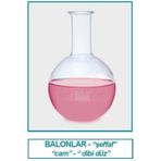 İsolab 029.01.100 Balon - Cam - Dibi Düz - 100 Ml (10 Adet)